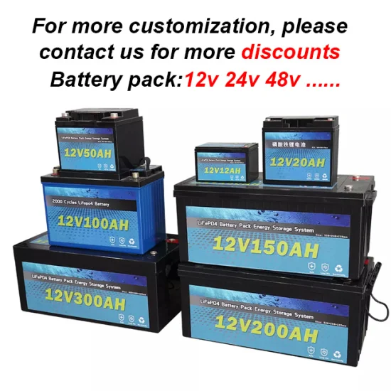 Batterie Lithium-Ion LiFePO4 12V, 120ah, à Cycle profond, pour camping-car, système solaire, yacht, voiturettes de golf, stockage et voiture